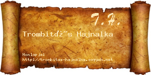Trombitás Hajnalka névjegykártya